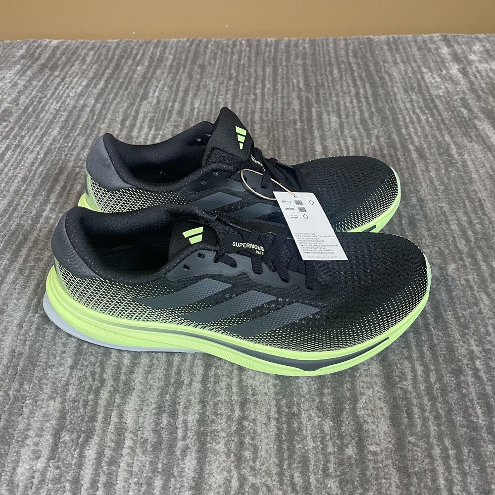 Adidas Supernova Rise M Shoes Mens Size 9.5 Black Mesh Running Sneakers IG5846